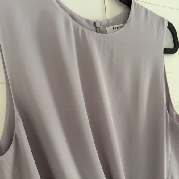 Babaton Tie Hem Hopkins Blouse | Lilac | Size M | Contemporary Chic from Aritzia - Picture 4 of 8
